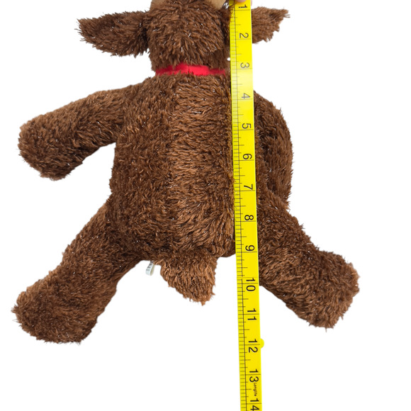 Hallmark Vintage Christmas Comet Brown Reindeer Plush Toy With Antlers Small - Picture 7 of 7